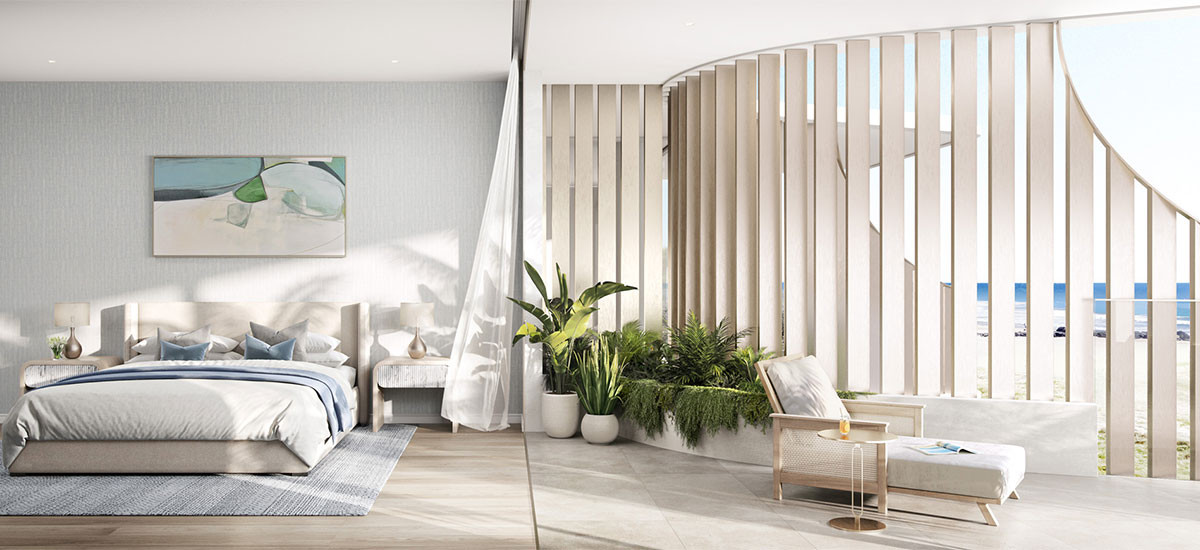 cabana queensland palm beach gold coast residential apartment luxury beach front resort style sand beach sea apartments and developments bedroom beach access indoor outdoor