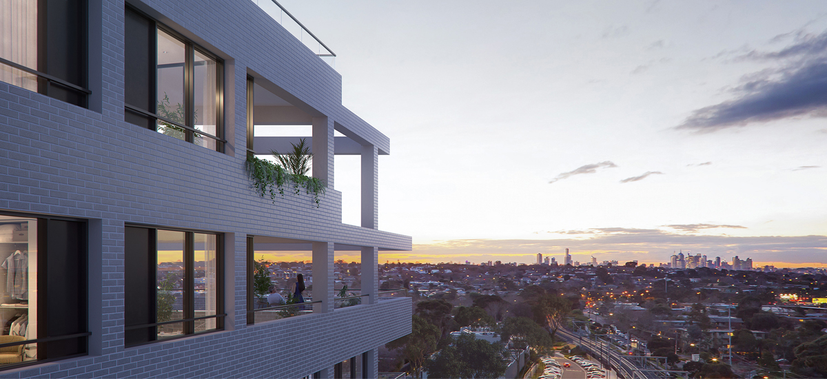 glenarm square glen iris apartment and development sustainable residential eco conscious lifestyle facade balcony terrace view dandenong melbourne cbd