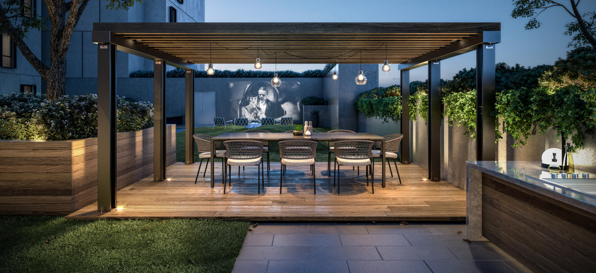ovation apartment development middle footscray terrace balcony outdoor entertaining